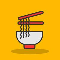 Ramen-Vektor-Icon-Design vektor