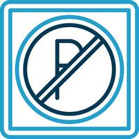 Nein Parkplatz Vektor Symbol Design