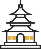 asiatisch Tempel Vektor Symbol Design