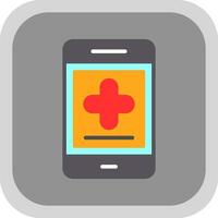 medicinsk app vektor ikon design