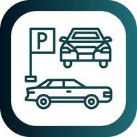 Parkplatz-Vektor-Icon-Design vektor