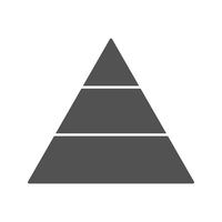 Pyramide-Vektor-Symbol vektor