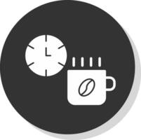 Kaffeezeit-Vektor-Icon-Design vektor