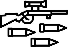 Gewehr-Vektor-Icon-Design vektor