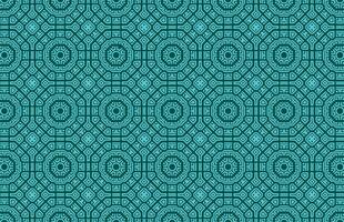 sechseckig geometrisch Blau Fliese Muster vektor