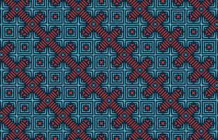 nahtlos Blau und rot Grunge Streifen Stoff Muster vektor