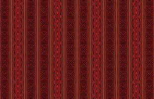 rot Stammes- Muster Hintergrund Stoff Muster vektor