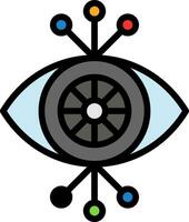 Cyber Auge Vektor Symbol Design