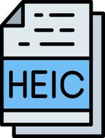 heic vektor ikon design