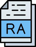 ra Datei Format Vektor Symbol Design