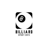 biljard platt logotyp vektor