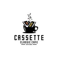Musik- Kassette Cafe vektor