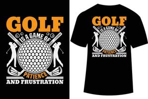 Golfen Vektor Illustration zum t Hemd Design