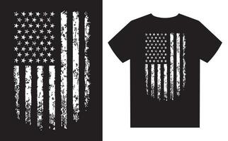 USA betrübt Flagge t Hemd Design vektor