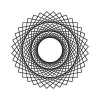 dekorativ radial Kreis Muster Hintergrund vektor