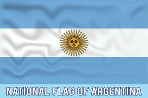 National Flagge von Argentinien 3d bewirken vektor