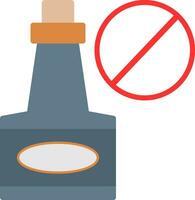 alkohol förbjuda vektor ikon design