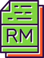 rm Datei Format Vektor Symbol Design