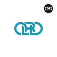 Brief obd Monogramm Logo Design vektor