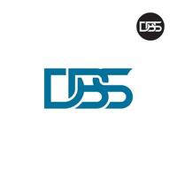 Brief dbs Monogramm Logo Design vektor