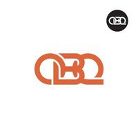 brev obq monogram logotyp design vektor