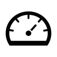 Tachometer Vektor Glyphe Symbol zum persönlich und kommerziell verwenden.