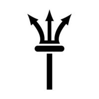 Dreizack Vektor Glyphe Symbol zum persönlich und kommerziell verwenden.