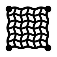 Angeln Netz Vektor Glyphe Symbol zum persönlich und kommerziell verwenden.