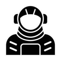 Kosmonaut Vektor Glyphe Symbol zum persönlich und kommerziell verwenden.