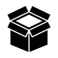 öffnen Box Vektor Glyphe Symbol zum persönlich und kommerziell verwenden.