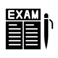 examen vektor glyf ikon för personlig och kommersiell använda sig av.