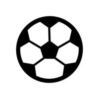 Fußball Symbol auf ein Weiß Hintergrund vektor