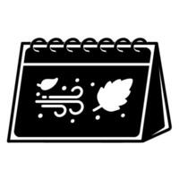 Herbst Kalender Symbol vektor