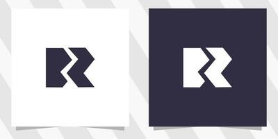 Brief br rb Logo Design vektor