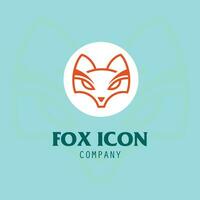 kreativ Fuchs Tier modern einfach Design Konzept Logo einstellen vektor