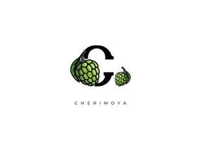 Obst Vektor - - Cherimoya