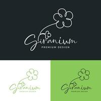 minimalistisch modern Luxus Linie Kunst Logo Design vektor