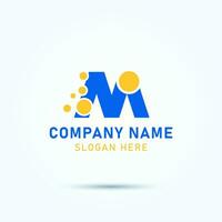 kreativ und modern Brief m Logo Design Vektor Bild