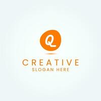 abstrakt Brief q Logo Design Vektor Vorlage