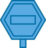 Straßenschild-Vektor-Icon-Design vektor