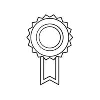 Medaille Linie Vektor Symbol , Gewinner Symbol , Gliederung Medaille