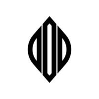 logotyp o kurva romb utökad monogram 3 brev alfabet font logotyp logotyp broderi vektor