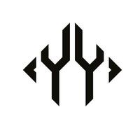 Logo j. Rhombus Monogramm 2 Briefe Alphabet Schriftart Logo Logo Stickerei vektor