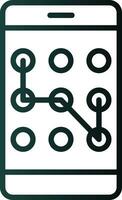 Telefon sperren Vektor Symbol Design