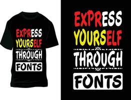 Typografie Jahrgang t Hemd Design vektor