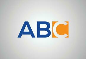 kreativ första ABC brev logotyp design, vektor design mall