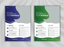 professionelles Business-Flyer-Design vektor