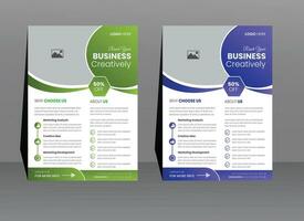 professionelles Business-Flyer-Design vektor