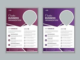 professionelles Business-Flyer-Design vektor