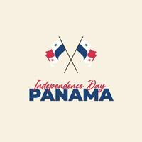 Panama Unabhängigkeit Tag Banner Vorlage vektor